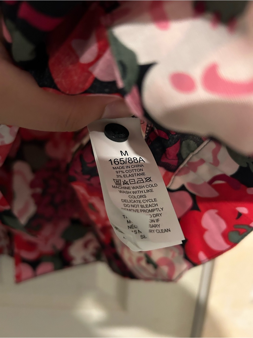 kate spade Red Multi Floral Tie-Waist Shirt Dress - Picture 3 of 4